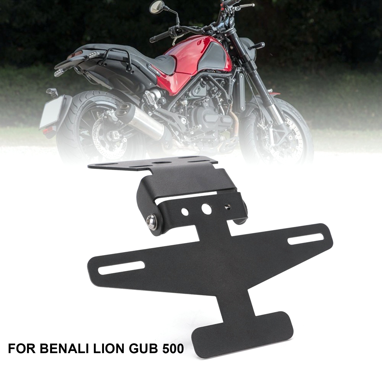 NIBOLOG Motorcycle Folding License Plate Frame Holder - Bracket Replacement Parts for Benelli 502C